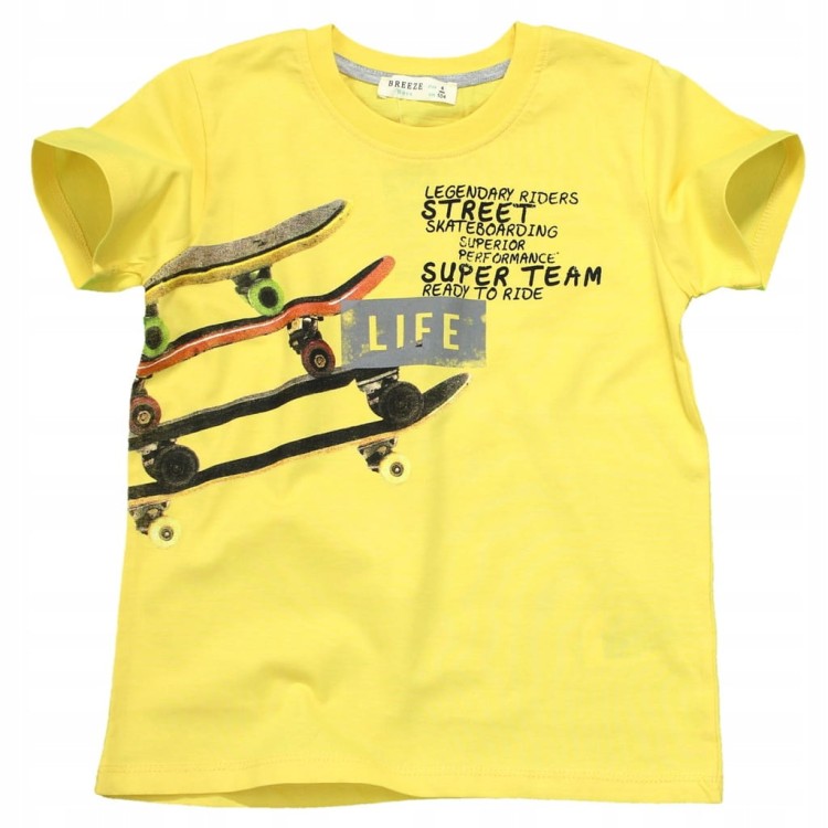 T-SHIRT Bluzka Z NADRUKIEM Deskorolka BAWEŁNA