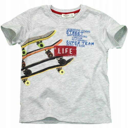 T-SHIRT Bluzka Z NADRUKIEM Deskorolka BAWEŁNA
