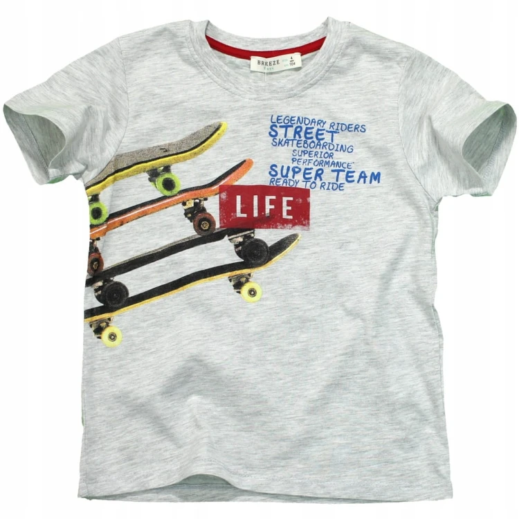 T-SHIRT Bluzka Z NADRUKIEM Deskorolka BAWEŁNA